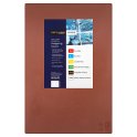 Chefs Larder Hygiene Chopping Board Brown 45x30cm