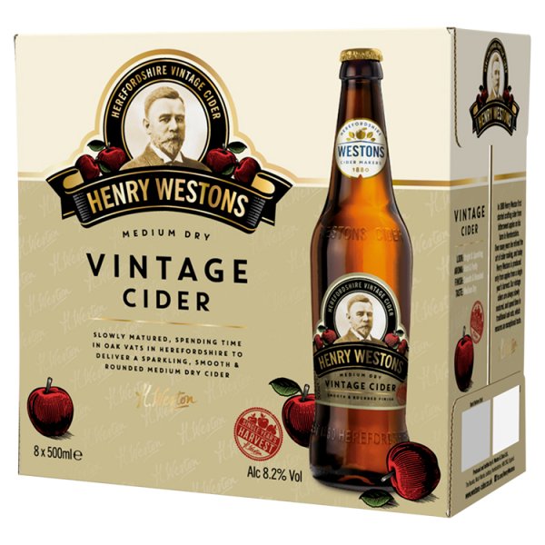 Henry Westons Vintage Cider 500ml Case of 8
