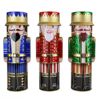 1. Silver Crane Christmas Nutcracker Fudge Tin in a choice of Three Colours, 300g British Hypermarket-uk