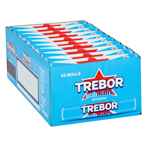 Trebor Softmints Spearmint Mints Roll 44.9g x 40