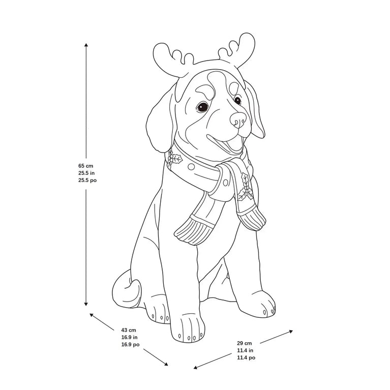 26 inch Christmas Dog Greeter