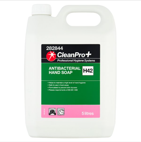 CleanPro+ Antibacterial Hand Soap H42 5 Litres - Case of 1 CleanPro+
