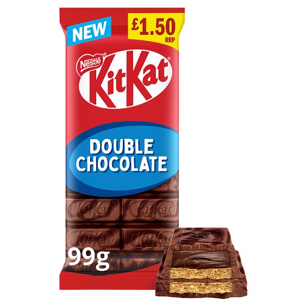 KitKat Double Chocolate Sharing Bar 99g PMP £1.50 (Case of 15) KitKat