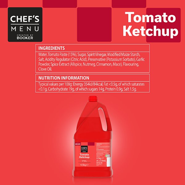 Chef's MenuTomato Ketchup 4.5kg x 2
