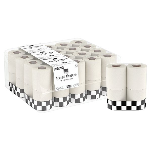 Cleaning Essentials Toilet Tissue 4 White Rolls