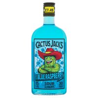 Cactus Jack's Electric Blue Raspberry Sour Schnapps 50cl