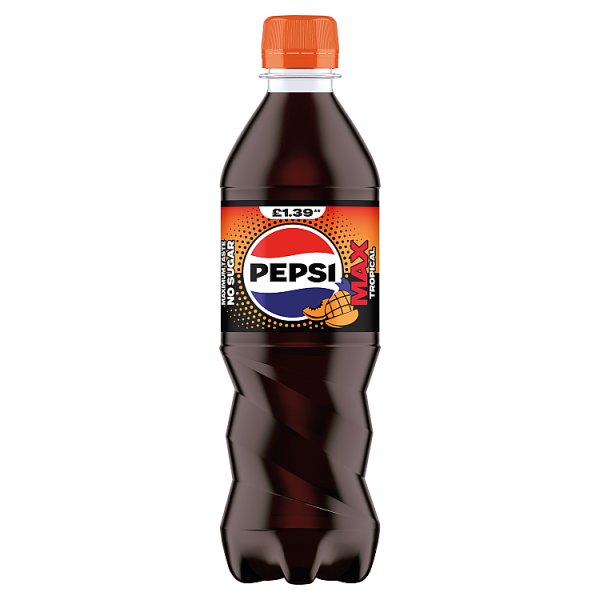 Pepsi Max Tropical Bottle PMP 500ml x 12