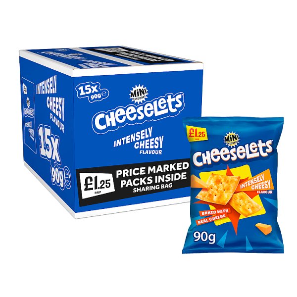 Mini Cheddars Cheeselets Intensely Cheesy Flavour 90g x 15
