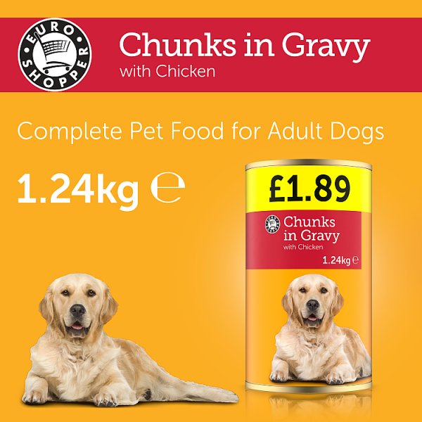 Euro Shopper Chunks in Gravy with Chicken 1.24kg x 6