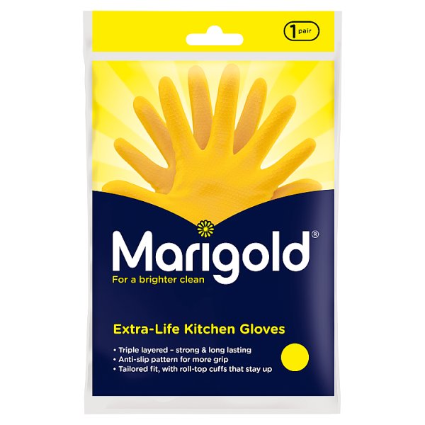 Marigold Extra-Life Kitchen Gloves Small Case of 6 Marigold