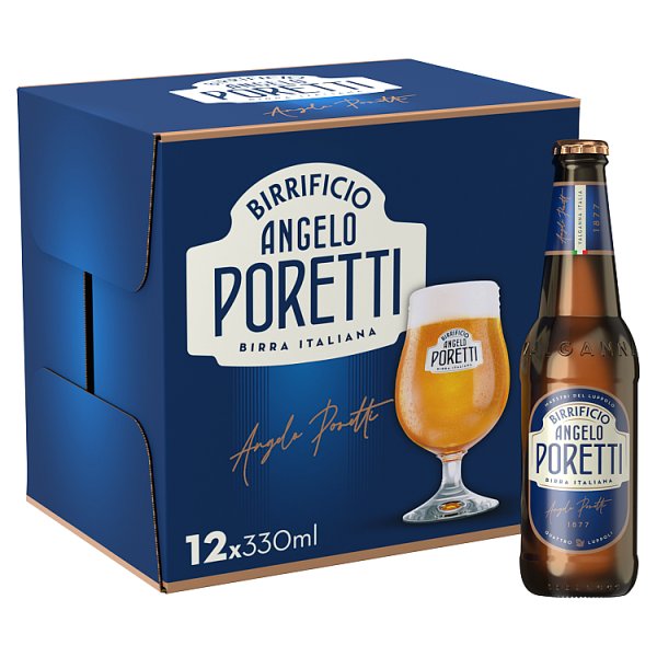 Birrificio Angelo Poretti Premium Lager Beer 12 x 330ml Bottle Case of 1