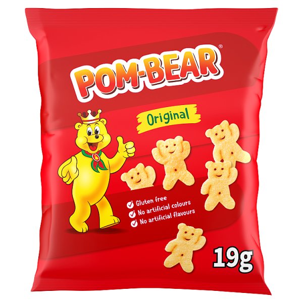 Pom-Bear Original Crisps 19g Case of