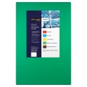 Chefs Larder Hygiene Chopping Board Green 45x30cm