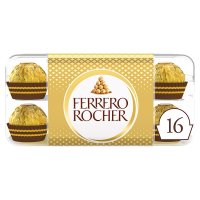 Ferrero Rocher Milk Chocolate Hazelnut Pralines Gift Box of Chocolates 16 Pieces 200g(Case of 5)
