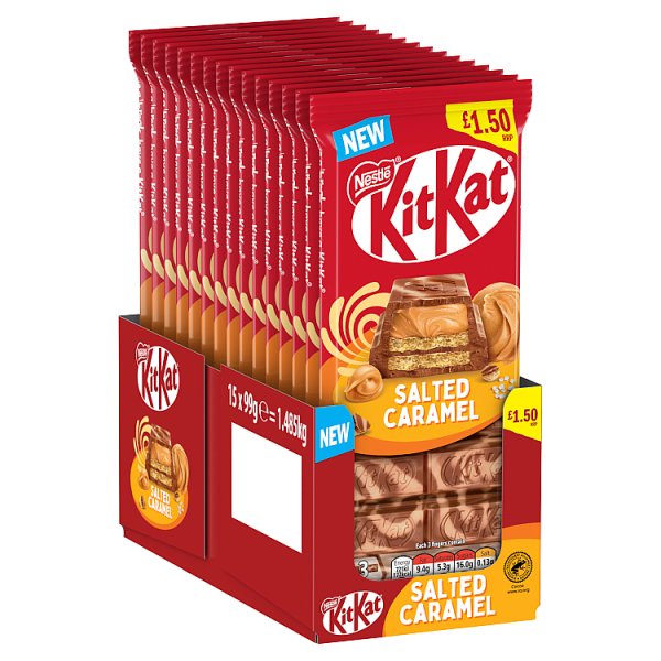 KitKat Salted Caramel Chocolate Sharing Bar 99g PMP £1.50 (Case of 15) KitKat