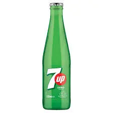 7UP Free Lemon & Lime Glass Bottle 24x 330ml 7UP