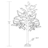 7ft Flocked LED Cedar Tree with Twinkling Lights