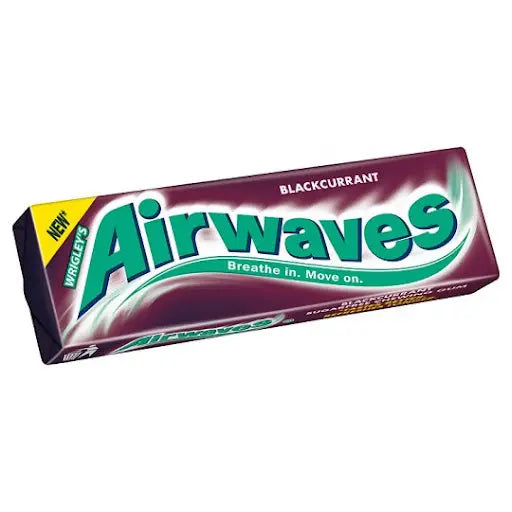 Airwaves Blackcurrant Flavour Sugarfree Chewing Gum 10 Pieces (Case of 30) airwaves