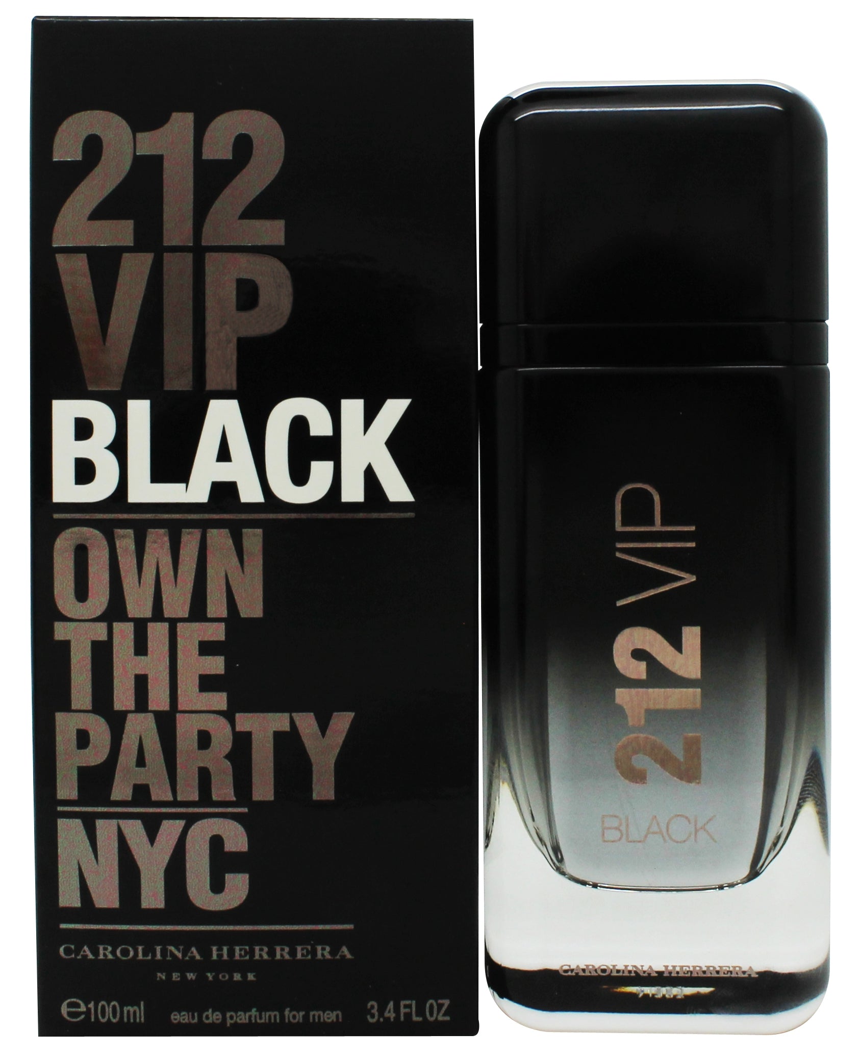 Carolina Herrera 212 VIP Black Eau de Parfum 100ml Spray British Hypermarket uk