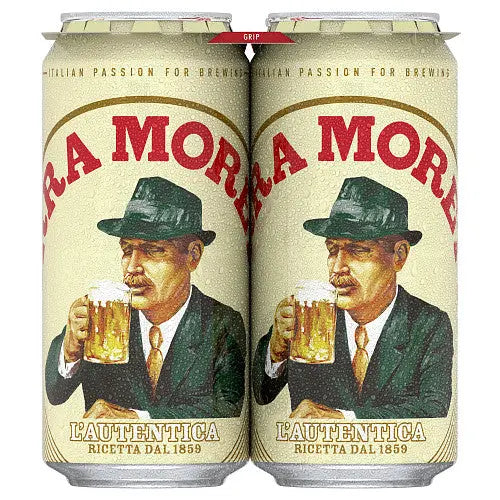 Birra Moretti Lager Beer 4x440ML Cans, Case of 6 Birra Moretti