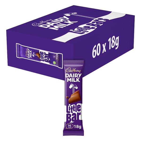 Cadbury Dairy Milk Little Bar Chocolate 18g x 60