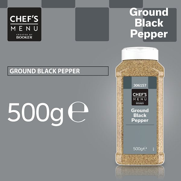 Chef's Menu Ground Black Pepper 500g x 6
