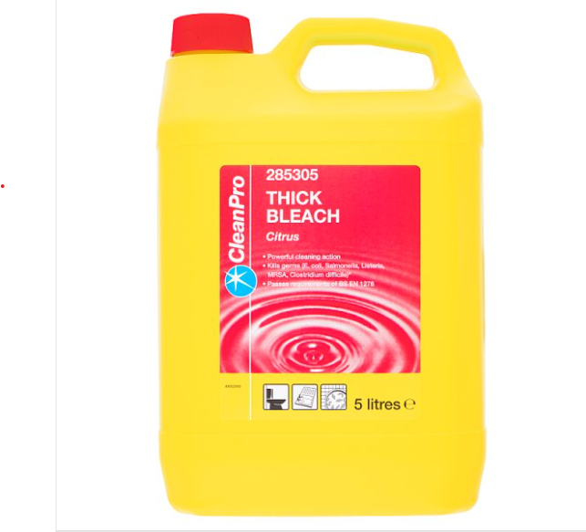 CleanPro Thick Bleach Citrus 5 Litres - Case of 3 CleanPro