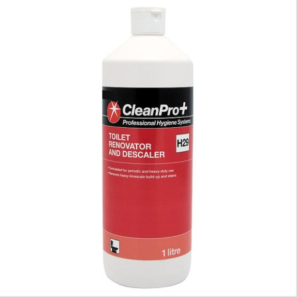 Clean Pro+ Toilet Renovator and Descaler H29 1 Litre British Hypermarket-uk