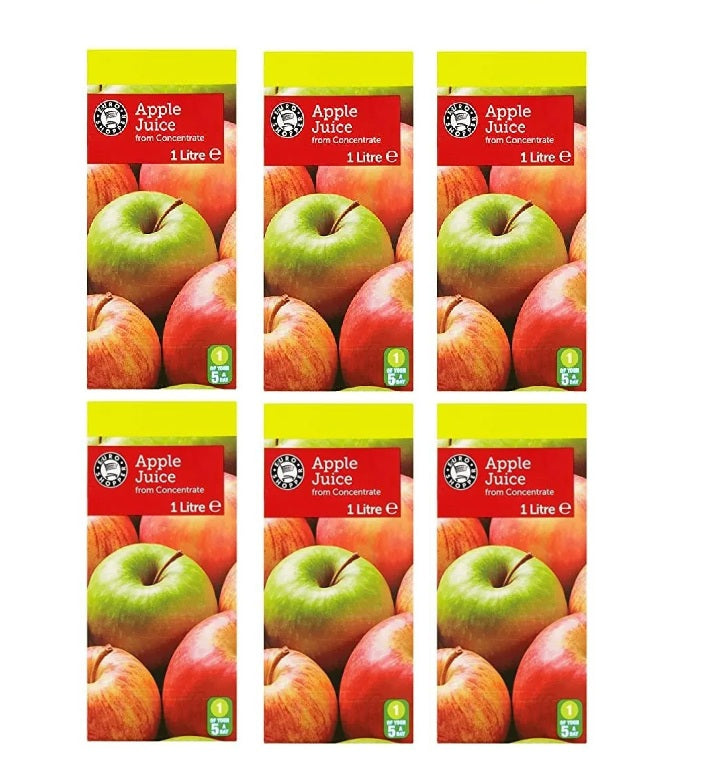 Euro Shopper Apple Juice from Concentrate 1 Litre x 6