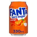 Fanta Orange Zero 330ml, Case of 24 Fanta