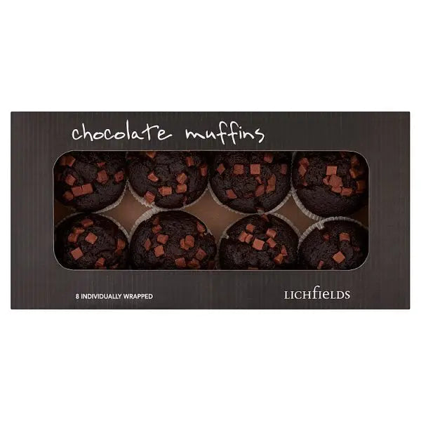 Lichfields Chocolate Muffins Case of 8 Lichfields