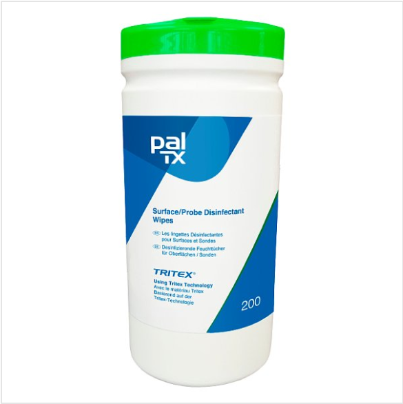 PAL TX Surface/Probe Disinfectant Wipes - Small 200 - Case of 10 Paltx