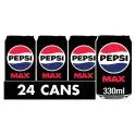 Pepsi Max No Sugar Cola Can 330ml (Case of 24) Pepsi