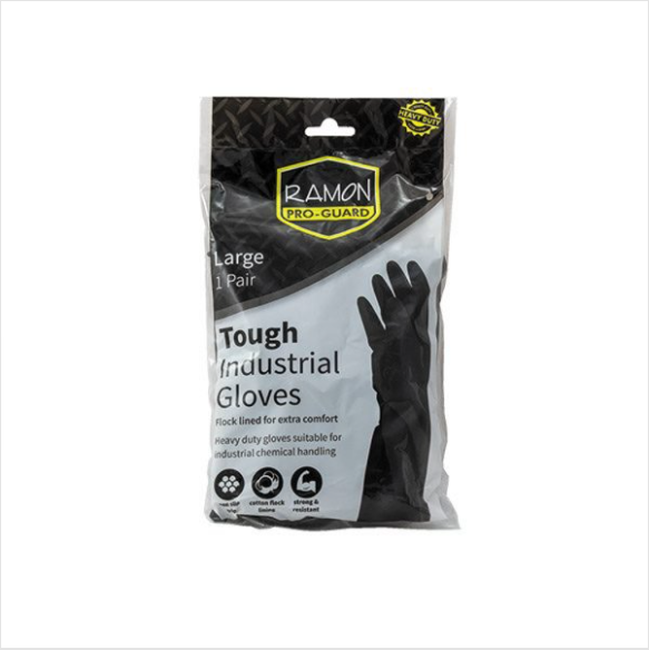 Ramon Pro-Guard Large Tough Industrial Gloves 1 Pair - Case of 10 Ramon Pro Guard