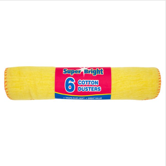 Super Bright 6 Yellow Dusters - Case of 88 Super Bright