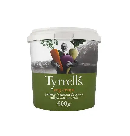 Tyrrells Sea Salted Veg Sharing Crisps 600g Tyrrells