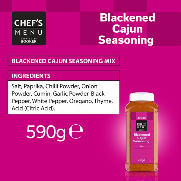 Chef's Menu Blackened Cajun Seasoning 590g x 6