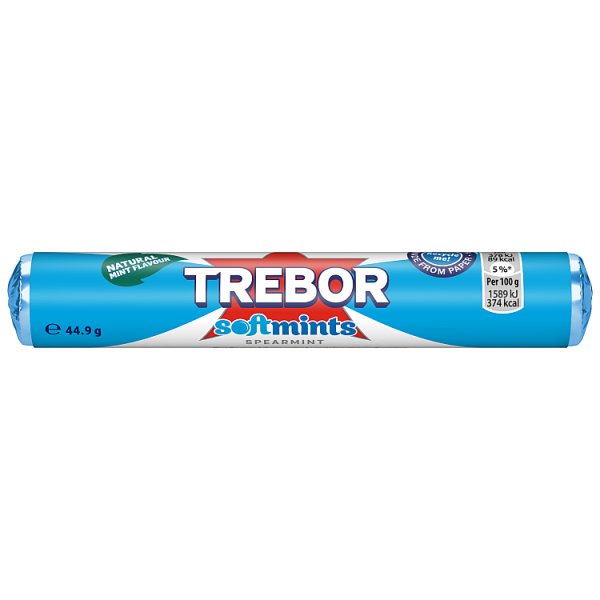 Trebor Softmints Spearmint Mints Roll 44.9g x 40