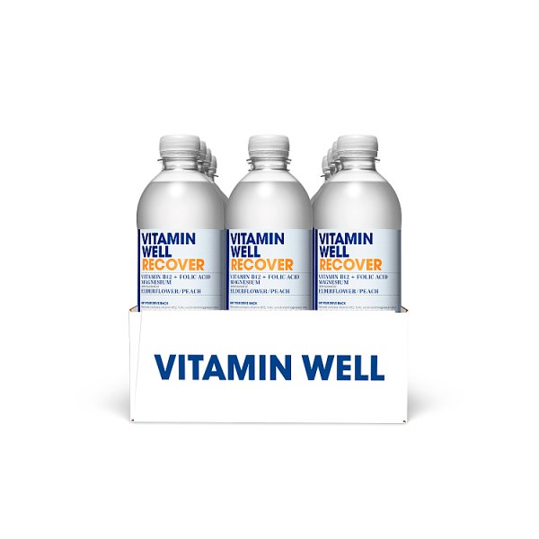 Vitamin Well Recover with Flavour of Elderflower / Peach 500ml x 12