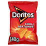 Doritos Chilli Heatwave Sharing Tortilla Chips 140g, Case of 12 Doritos