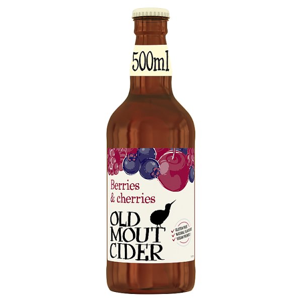 Old Mout Cider Berries & Cherries Bottle 500ml Case of 12