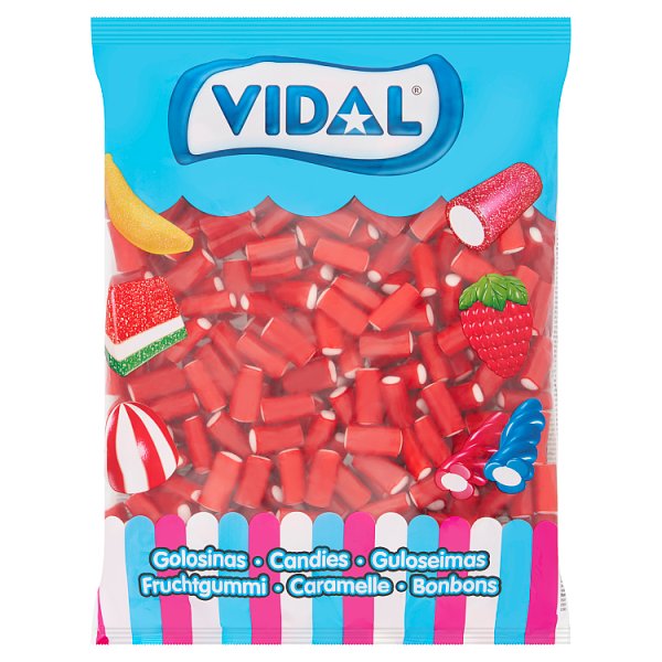 Vidal Mini Strawberry Pencils 1kg Case of 6