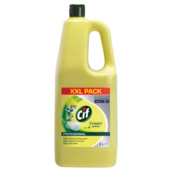 Cif Pro Formula Professional Cream Lemon 2L Case of 1 Cif