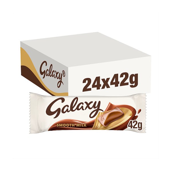 Galaxy Smooth Milk Chocolate Bar 42g Case of 24