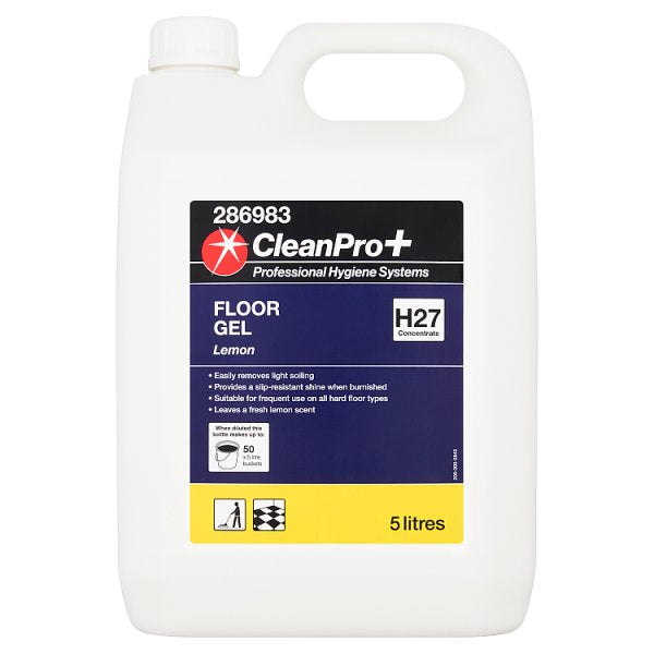 CleanPro+ Floor Gel Lemon 5 Litres Case of 2 CleanPro+