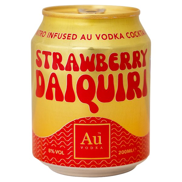 Au Vodka Strawberry Daiquiri 200ml Case of 12