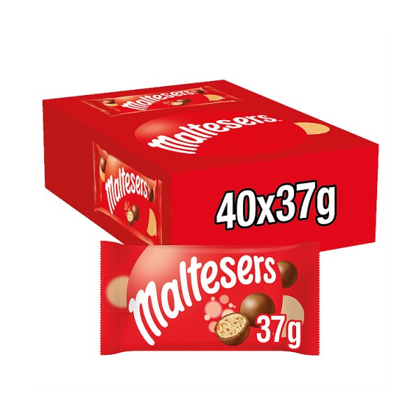Maltesers Milk Chocolate & Honeycomb Snack Bag 37g Case of 40