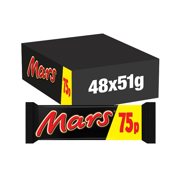 Mars Milk Chocolate Bar 51g PMP £0.75 Case of 48