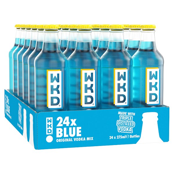 WKD Blue Original Vodka Mix 24 x 275ml Case of 24