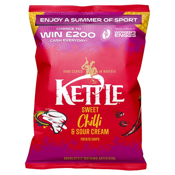 Kettle Sweet Chilli & Sour Cream Potato Chips 40g Case of 18